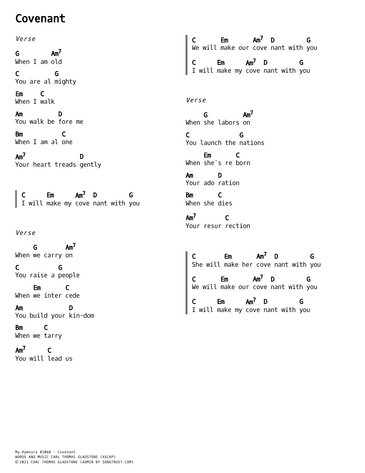 Score for ”Covenant”